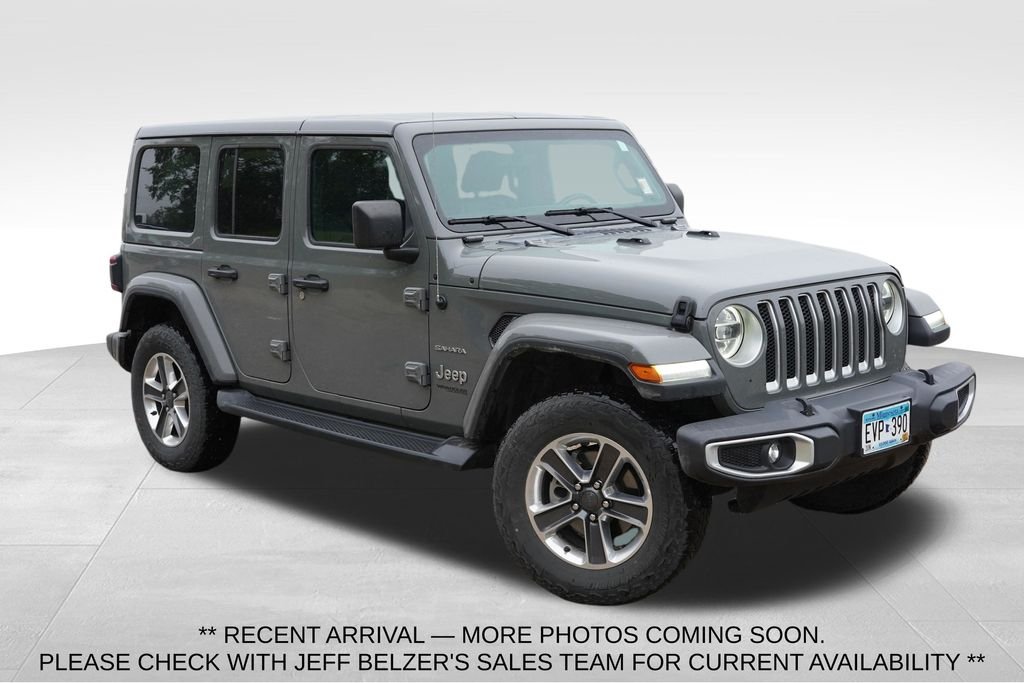 Certified Used 2020 Gray Jeep Unlimited Sahara image 1