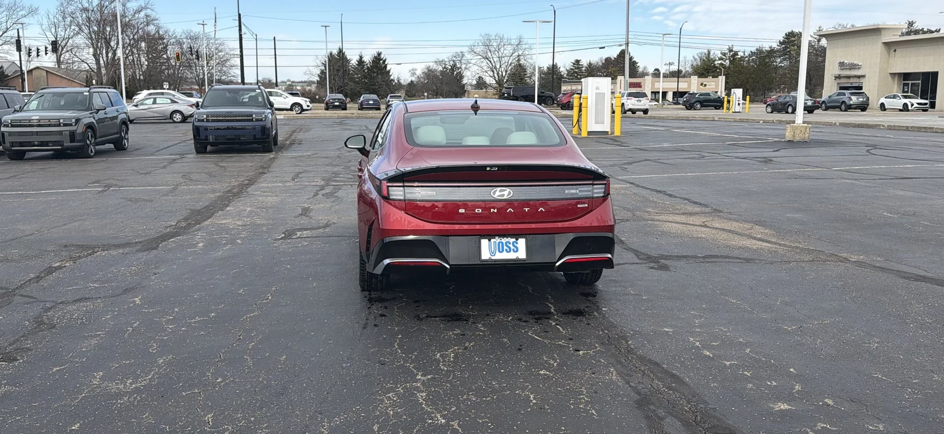 New 2026 Ultimate Red Metallic Hyundai SEL Sport image 6