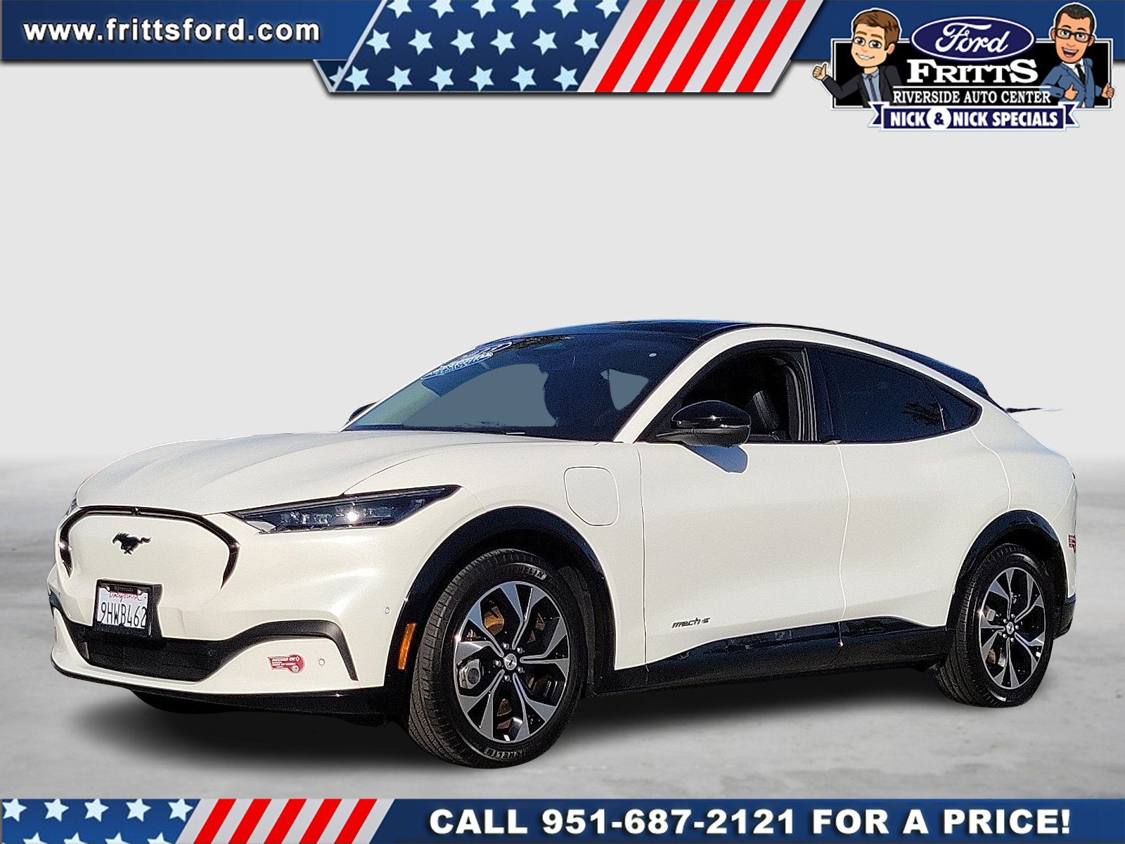 Certified Used 2023 White Metallic Ford Premium image 1