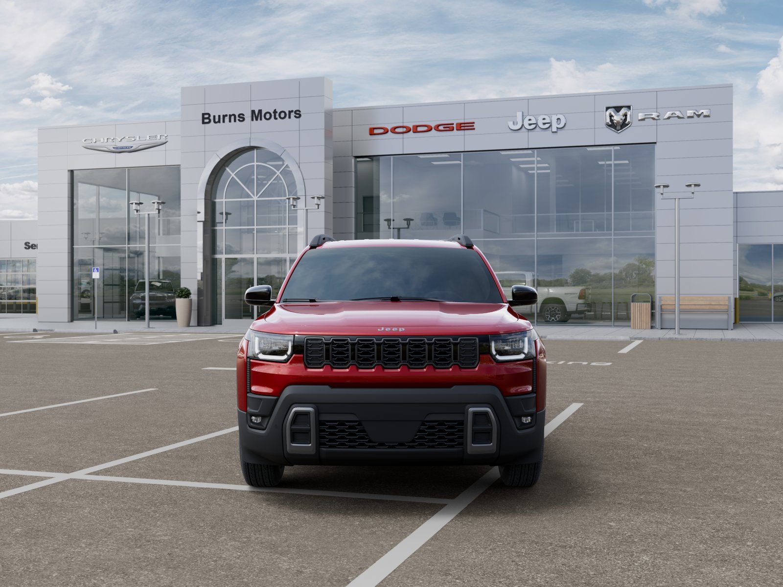 New 2026 Red Hot Pearl-Coat Exterior Paint Jeep Laredo image 6