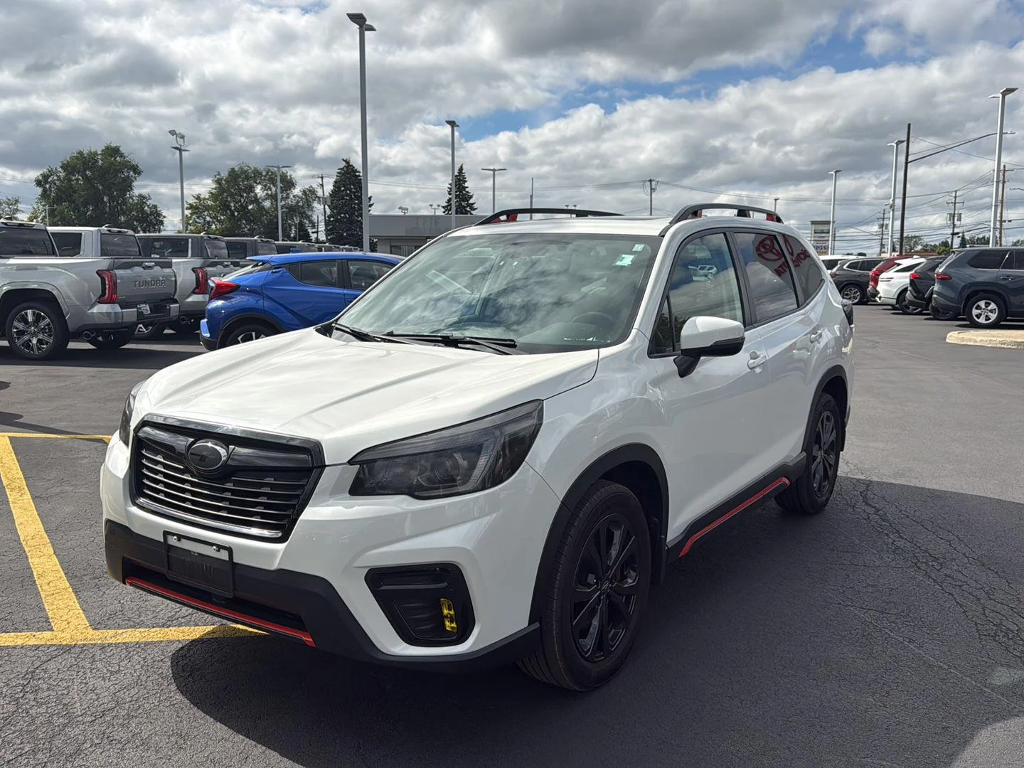 Used 2020 Crystal White Pearl Subaru Sport image 7