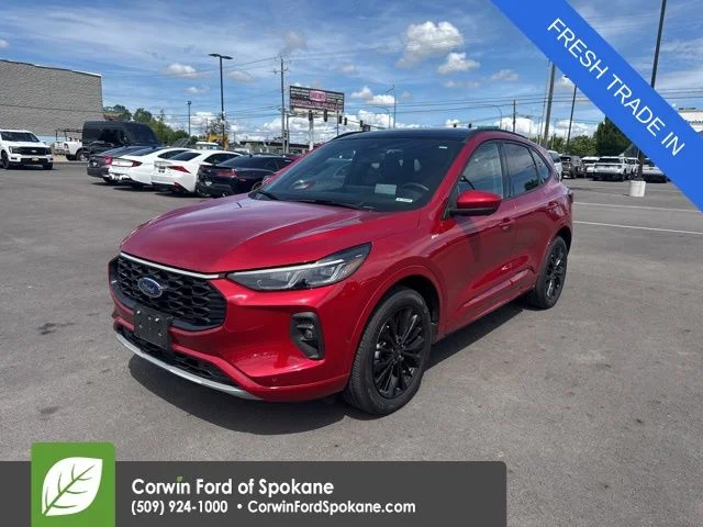 Used 2024 Rapid Red Metallic Tinted Clearcoat Ford ST-Line Elite image 1