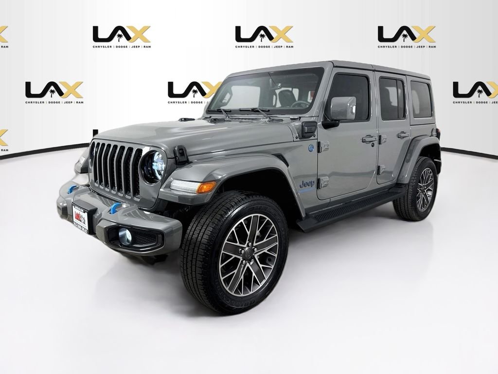Used 2023 Gray Jeep Sahara 4xe image 3