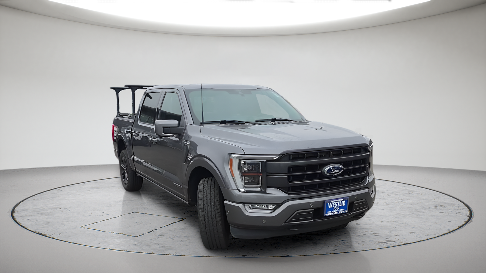 Used 2021 Carbonized Gray Metallic Ford Lariat image 3