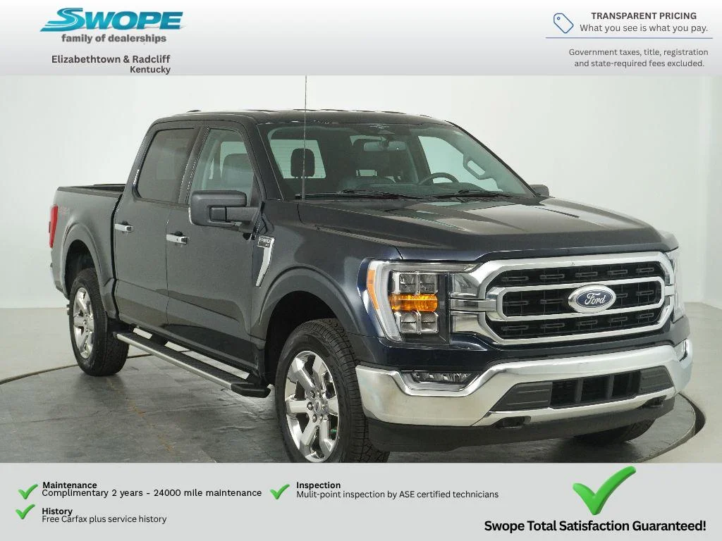 Certified Used 2023 Blue Ford XLT image 1