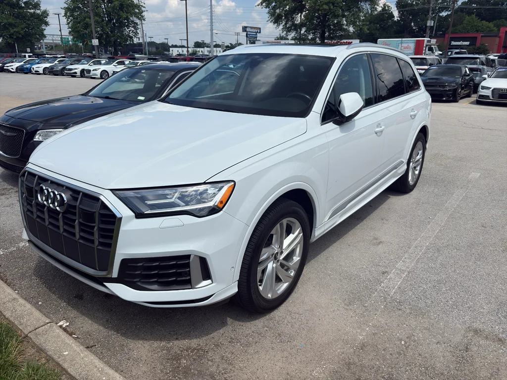 Used 2022 Glacier White Metallic Audi Premium Plus image 2