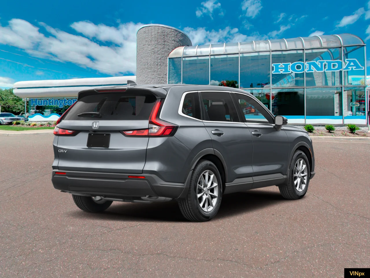 New 2027 Meteorite Gray Metallic Honda EX AWD image 2