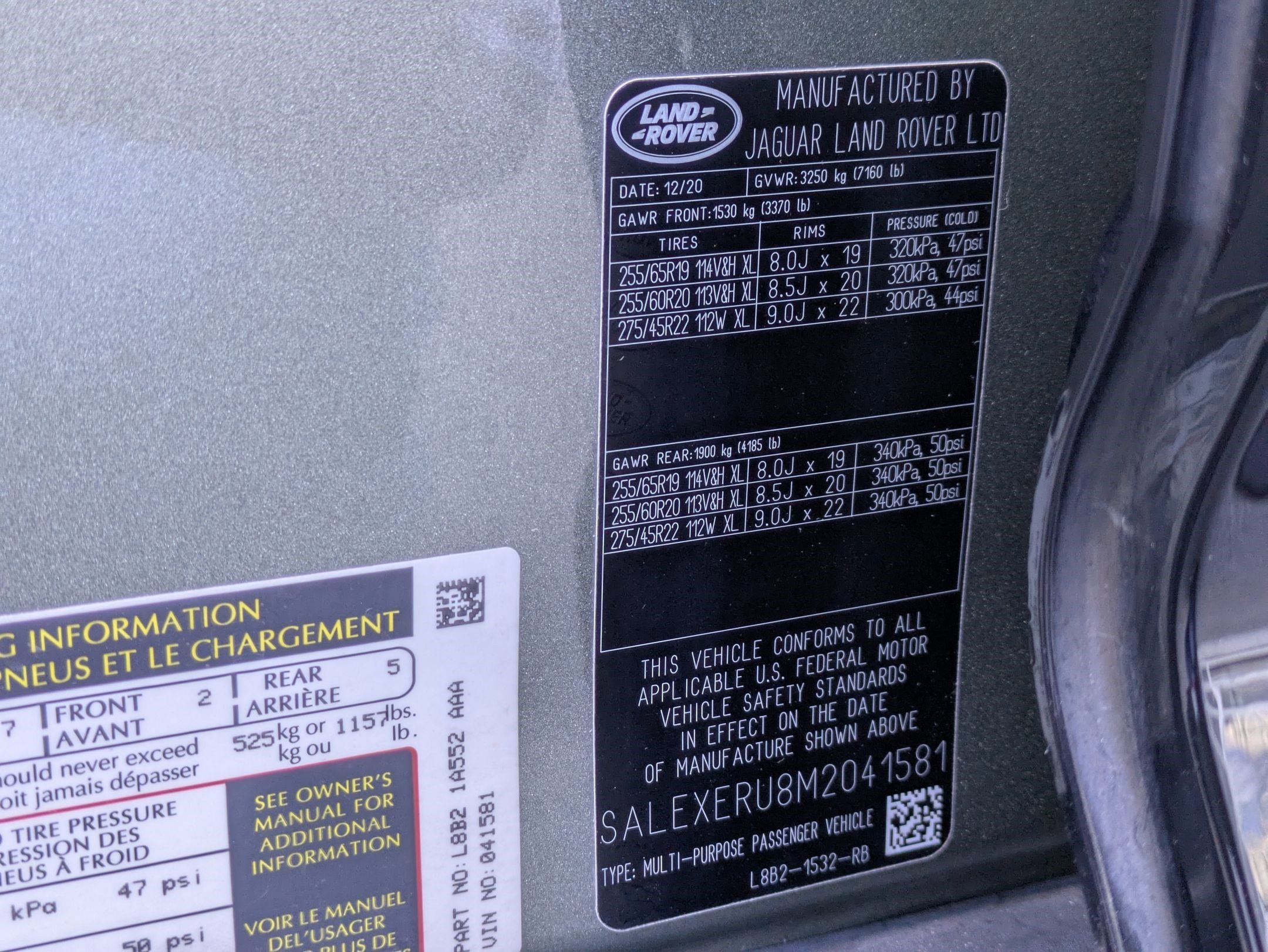 Used 2021 Pangea Green Metallic Land Rover 110 X AWD image 33