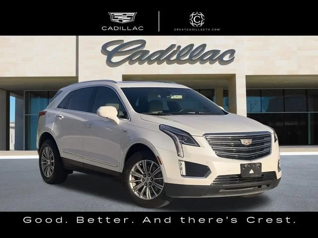 Used 2019 Crystal White Tricoat CADILLAC Luxury FWD image 1