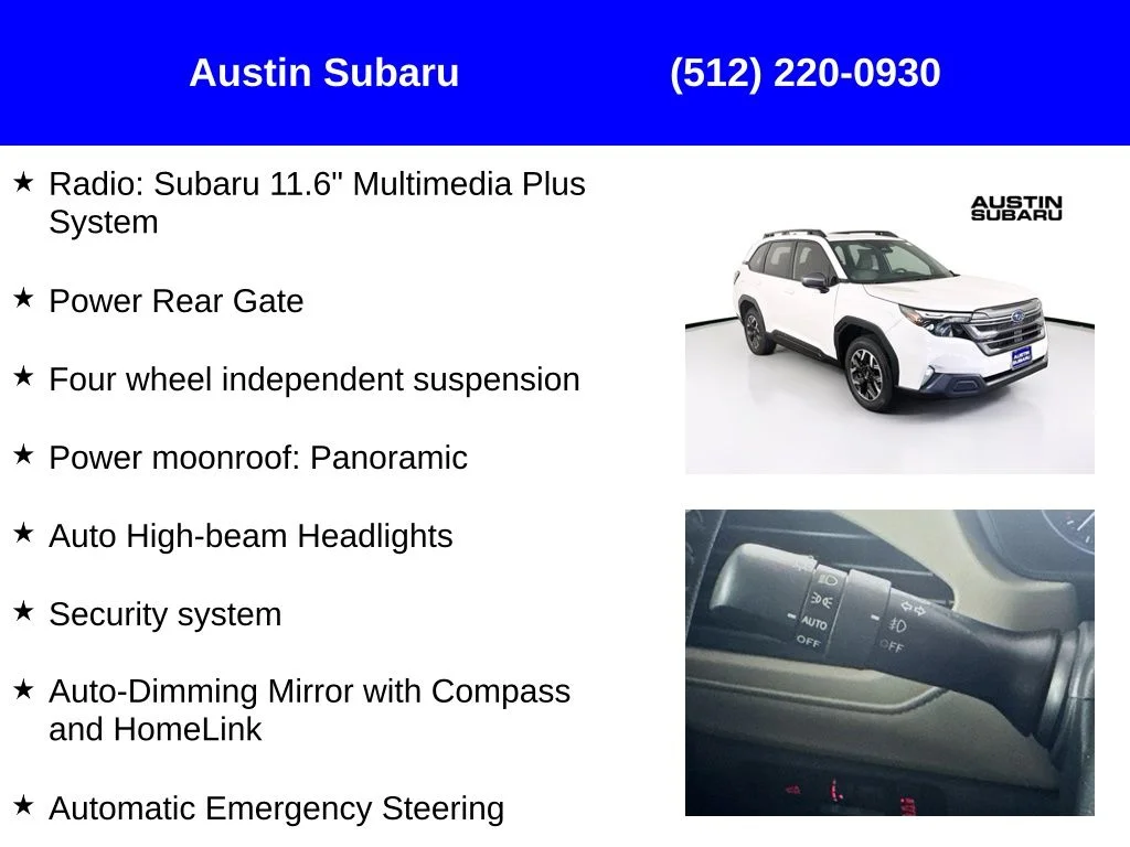 New 2026 White Subaru Premium image 17