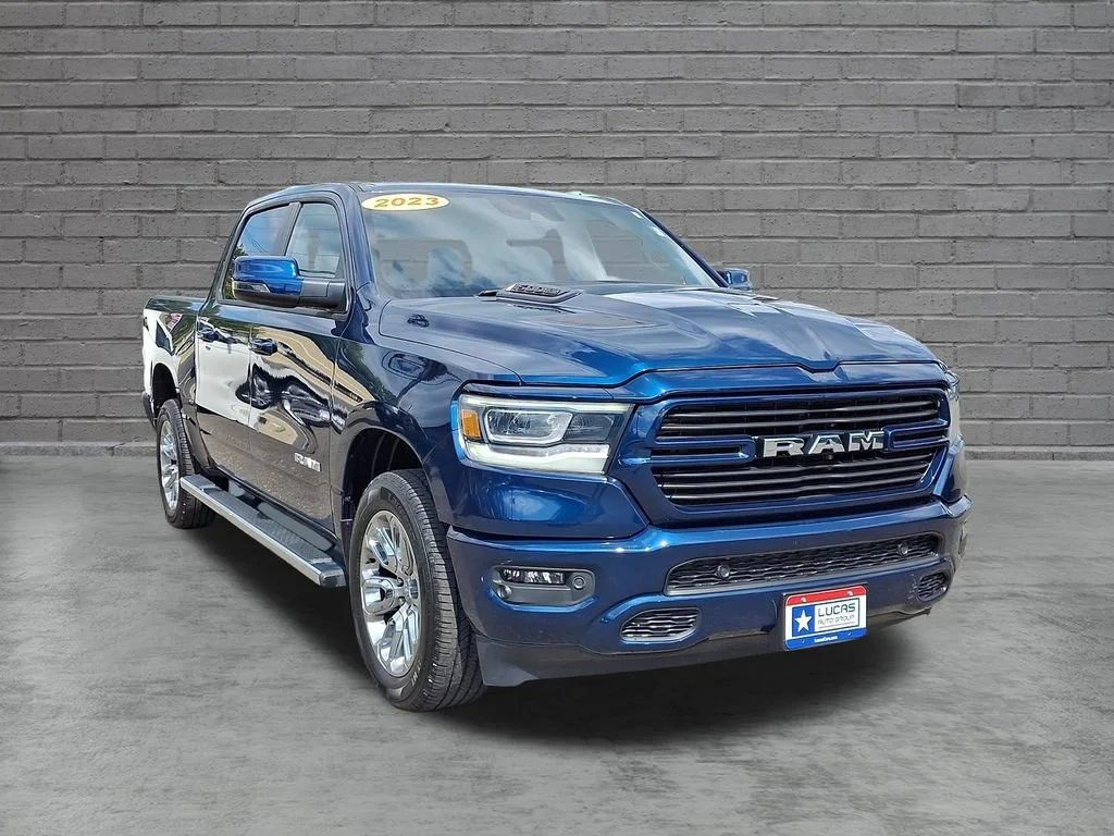 Used 2023 Patriot Blue Pearlcoat Ram Laramie image 2