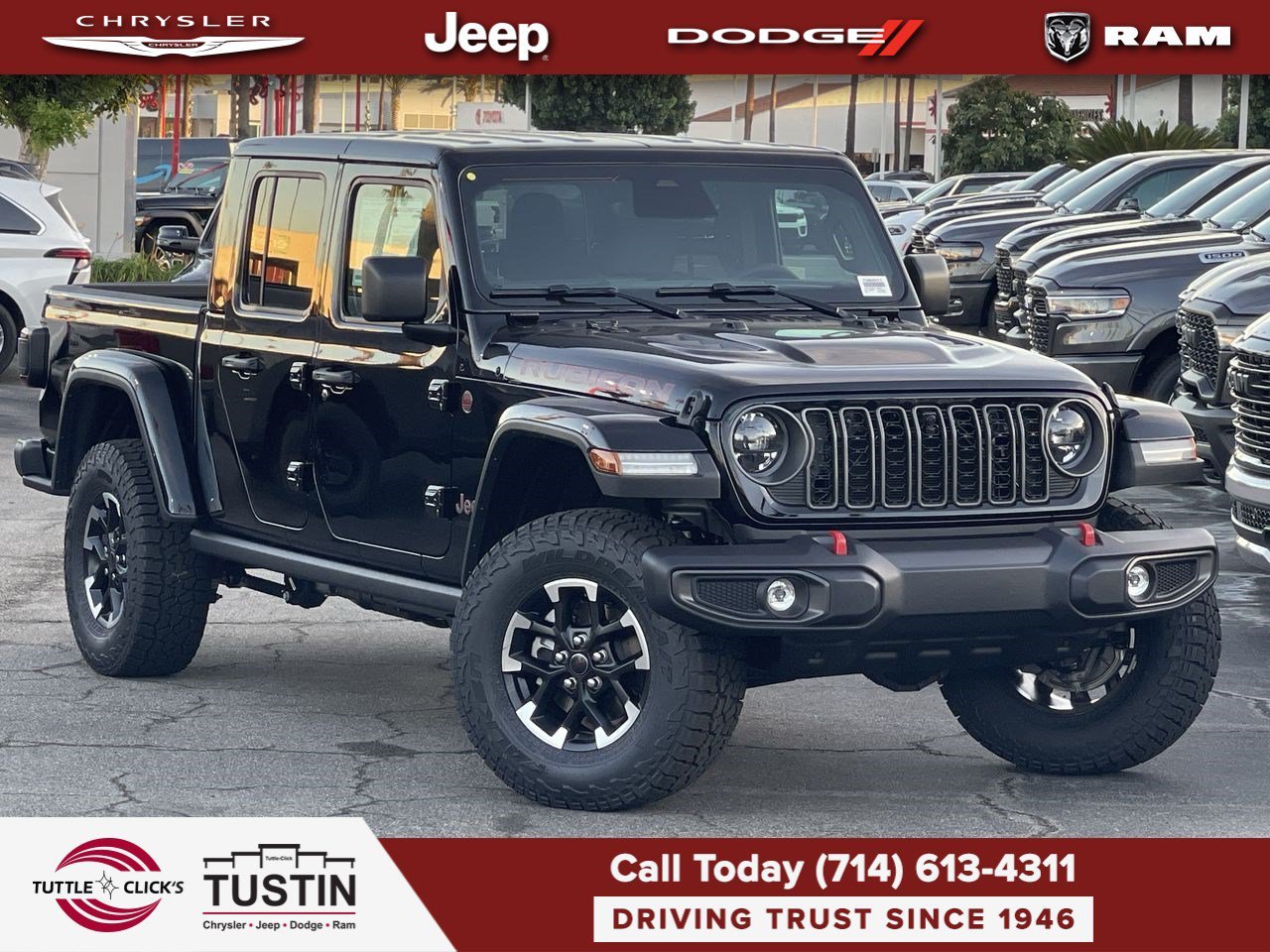 New 2026 Black Clearcoat Jeep Rubicon image 1