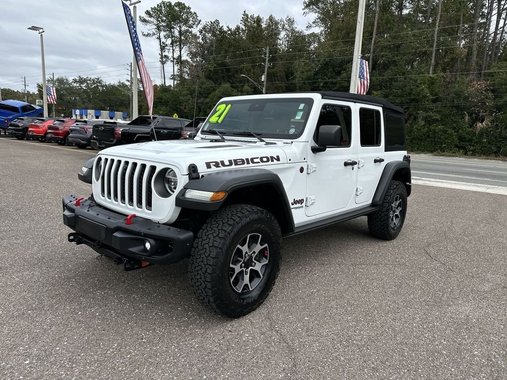 Used 2021 White Jeep Unlimited Rubicon image 12