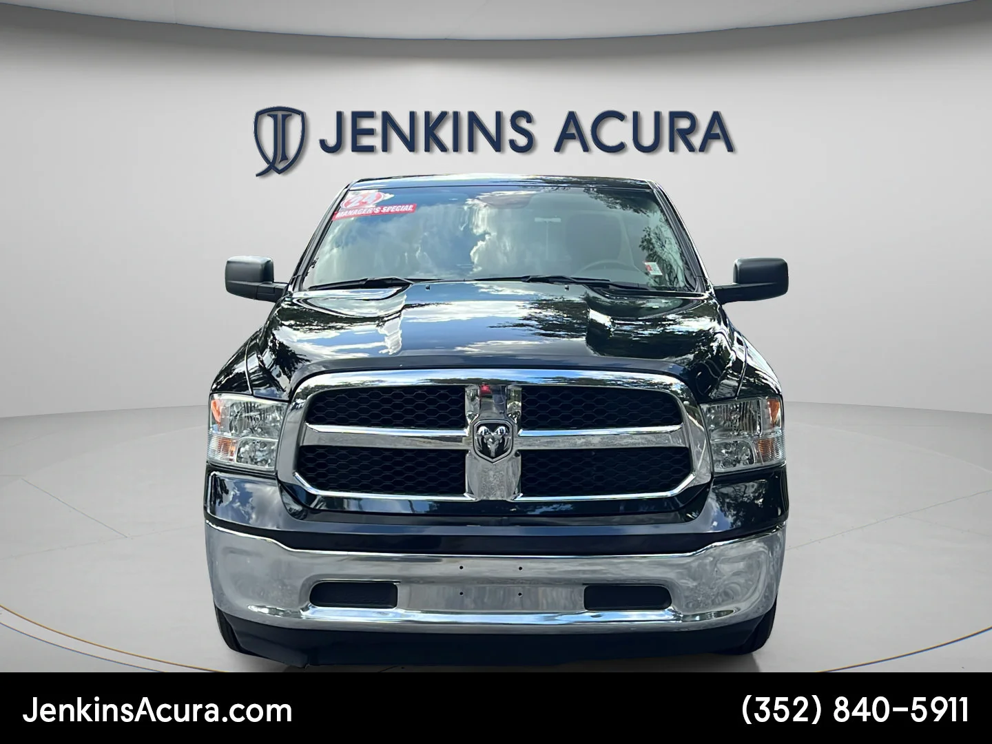 Used 2024 Diamond Black Crystal Pearlcoat Ram SLT image 8
