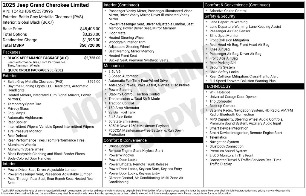 Used 2025 Gray Jeep Limited image 6