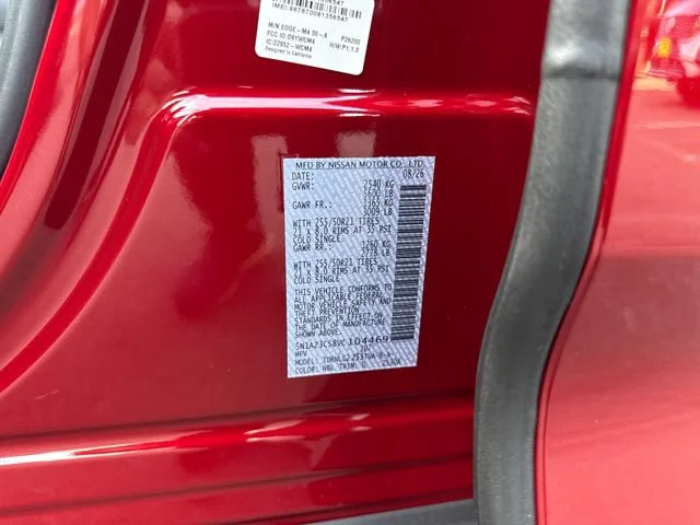 New 2027 Scarlet Ember Tintcoat Nissan Dark Armor image 16