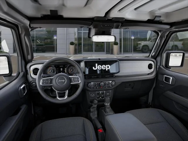 New 2026 Bright White Clear-Coat Exterior Paint Jeep Sahara image 36
