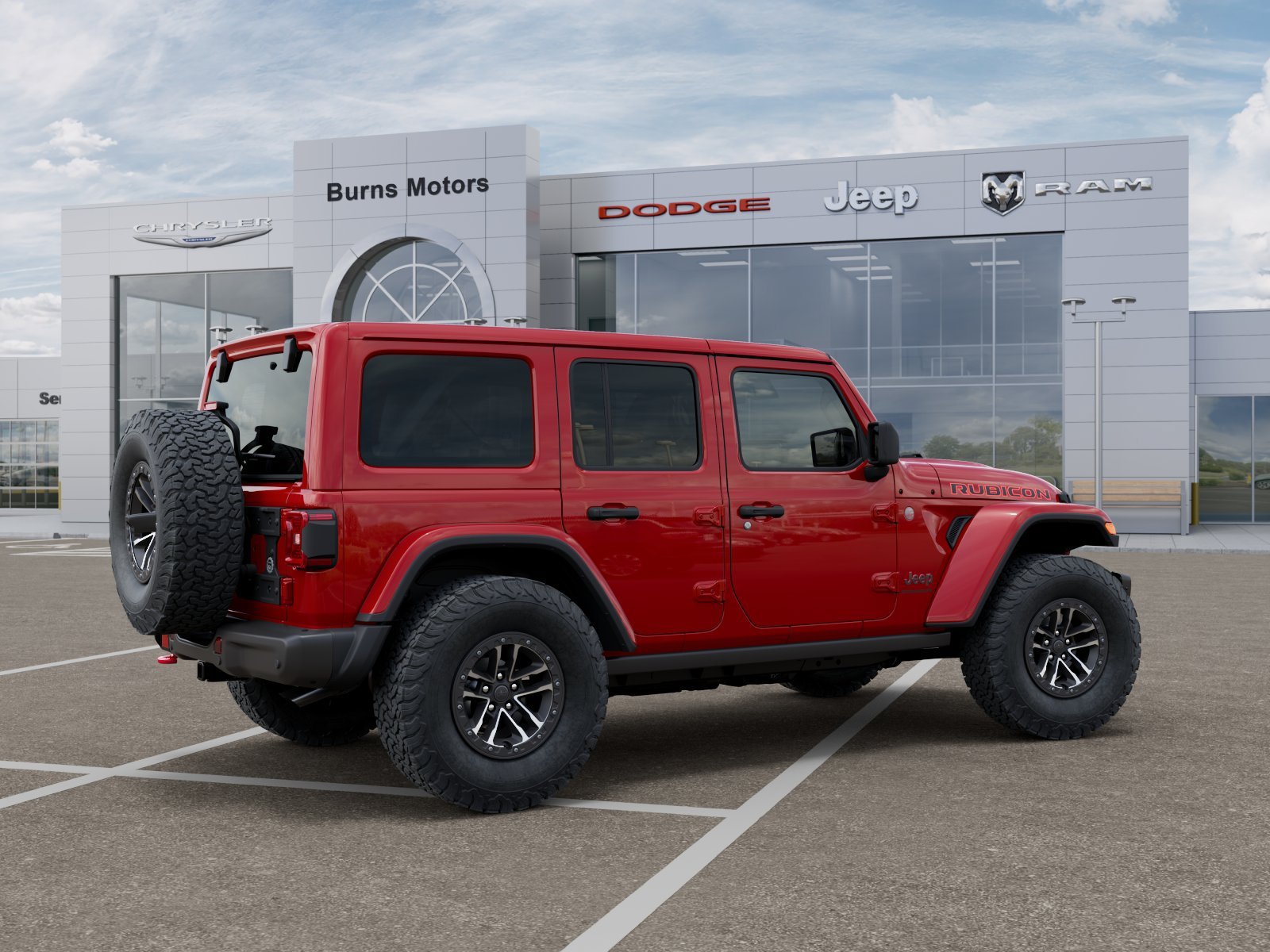 New 2026 Firecracker Red Clear-Coat Exterior Paint Jeep Rubicon X 4-Door image 4