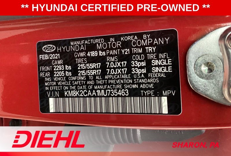 Certified Used 2021 Red Hyundai SEL image 18