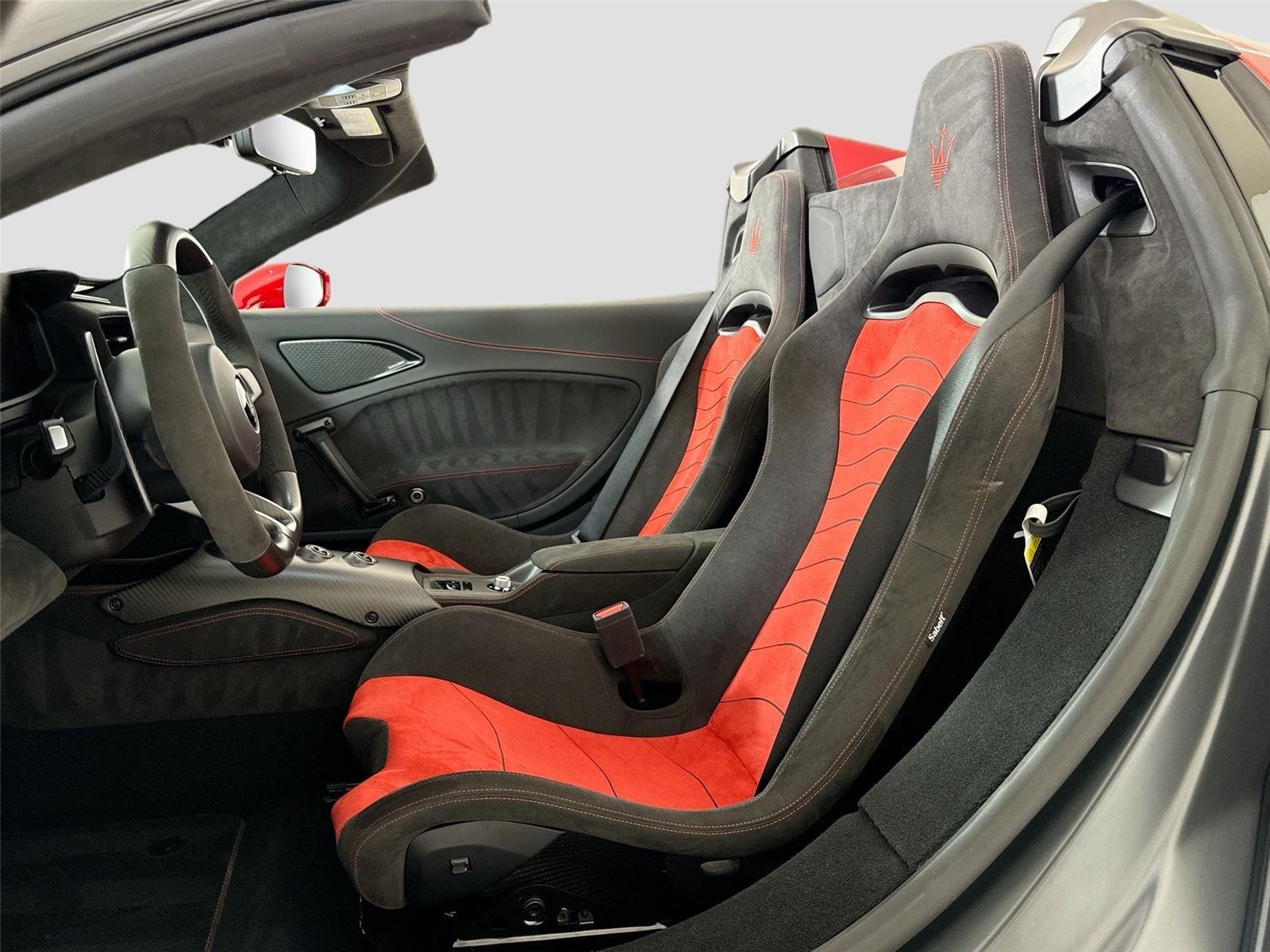 Used 2023 Exclusive Rosso Vincente Maserati Cielo Spider | $350k MSRP | Carbon Race Seats | Int & Ext Carbon image 14