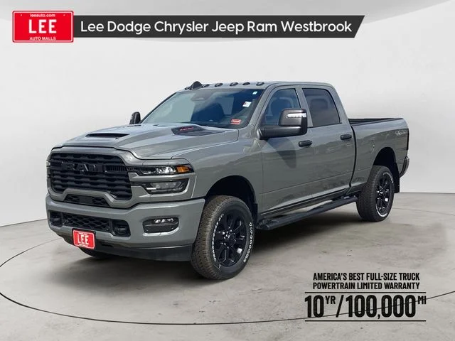 New 2026 Gray Clearcoat Ram BLACK EXPRESS CREW CAB 4X4 6