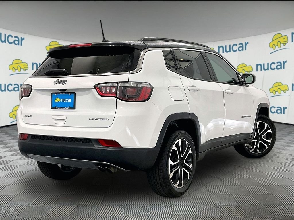 Used 2022 Bright White Clearcoat Jeep Limited image 6