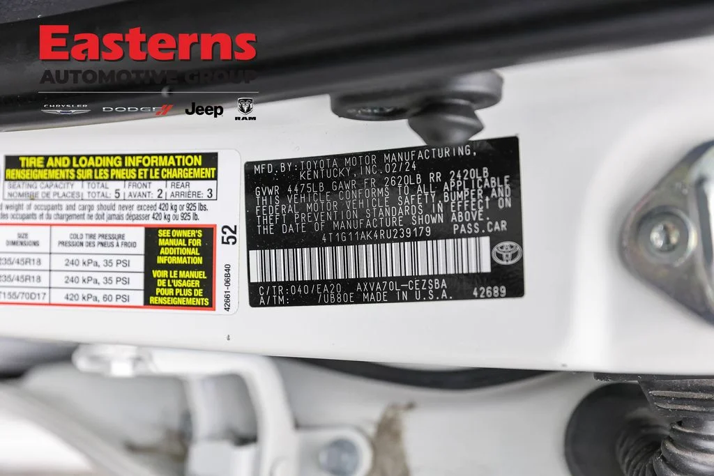 Used 2024 White Toyota SE image 34