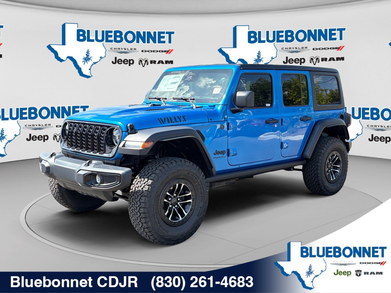 New 2026 Hydro Blue Pearl-Coat Exterior Paint Jeep Willys image 1