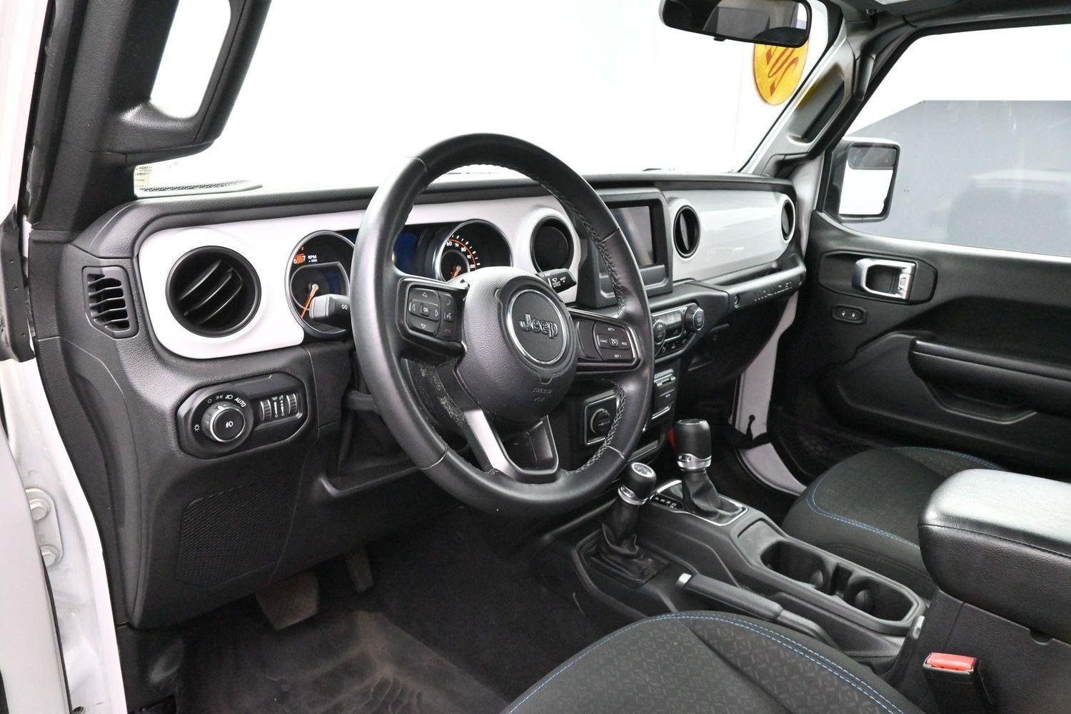 Used 2021 Bright White Clearcoat Jeep Unlimited Islander image 15