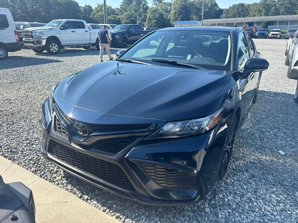Used 2021 Blue Toyota SE image 1