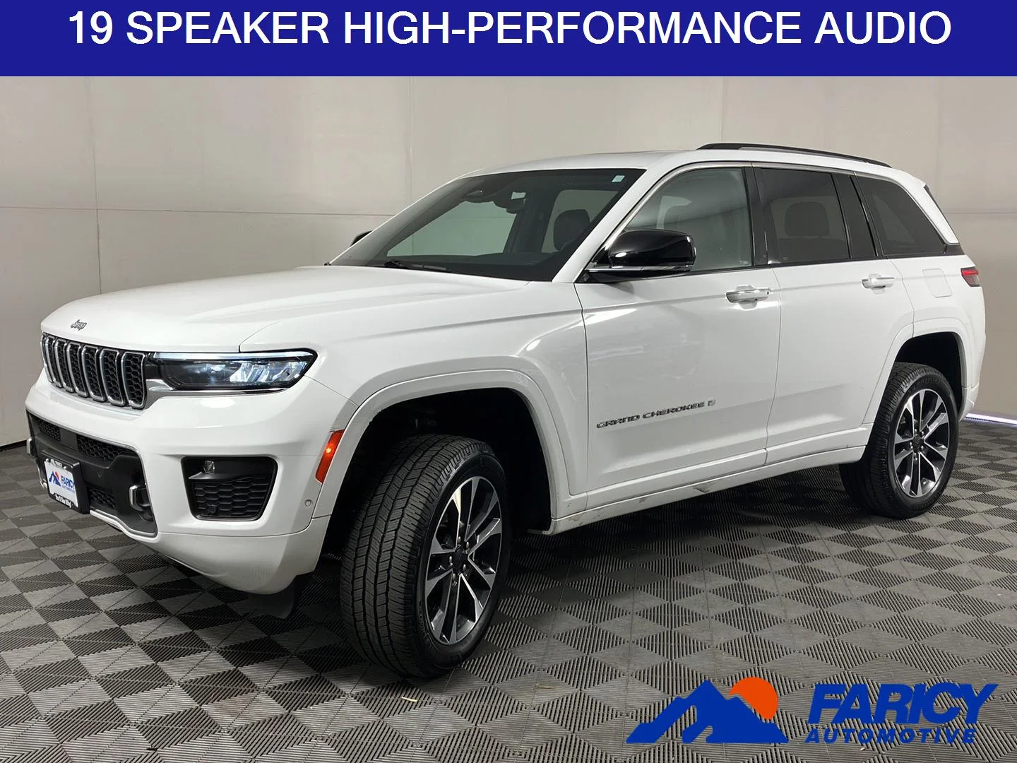 Used 2022 Bright White Clearcoat Jeep Overland image 1