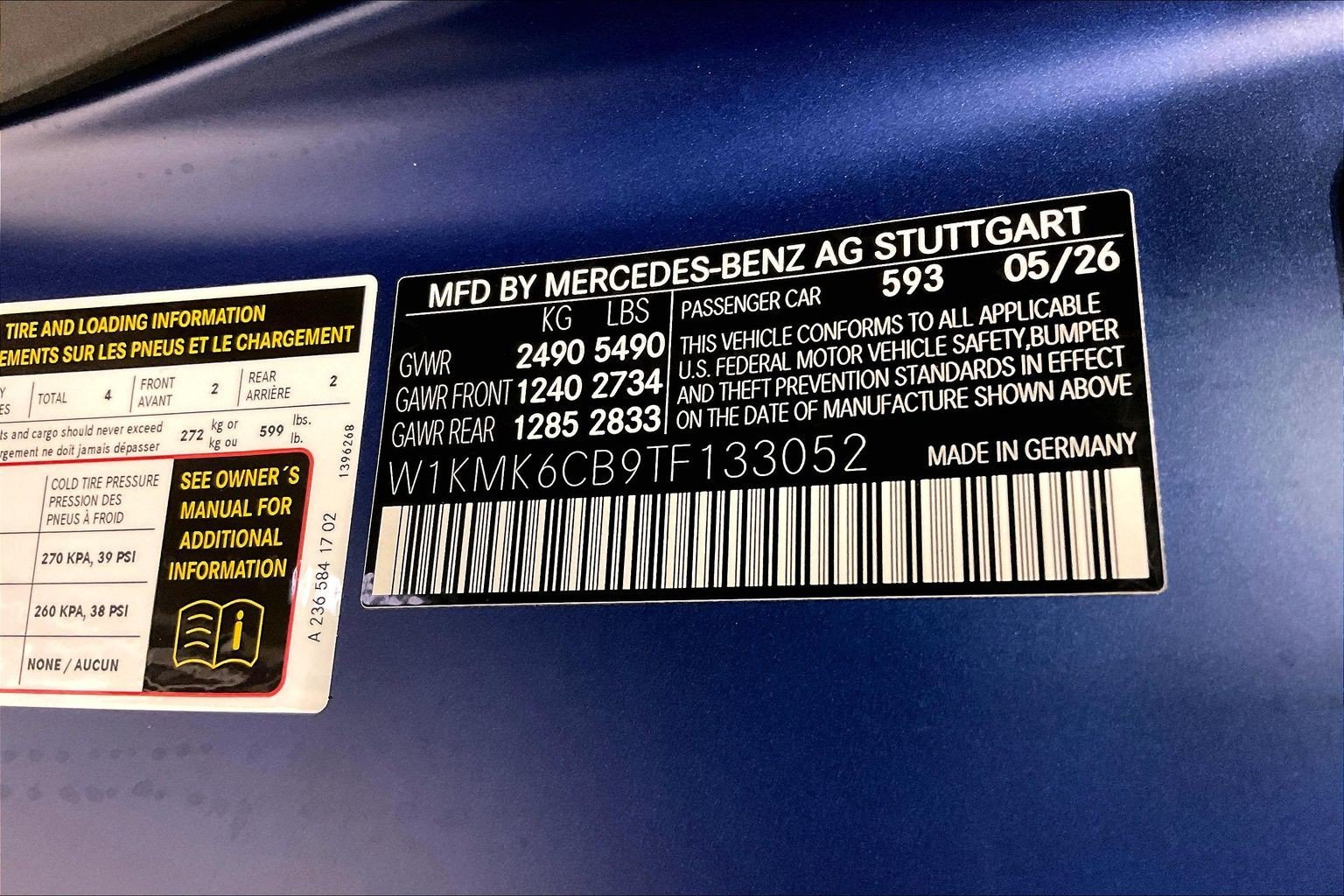 New 2026 MANUFAKTUR Starling Blue Magno Mercedes-Benz AMG® CLE 53 4MATIC+ Cabriolet image 25