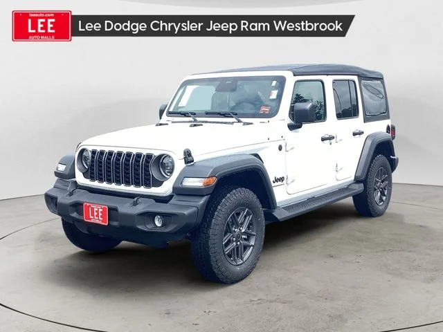 New 2026 Bright White Clearcoat Jeep 4-DOOR SPORT S image 1