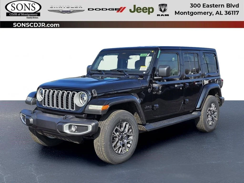 New 2026 Black Clear-Coat Exterior Paint Jeep Sahara image 1