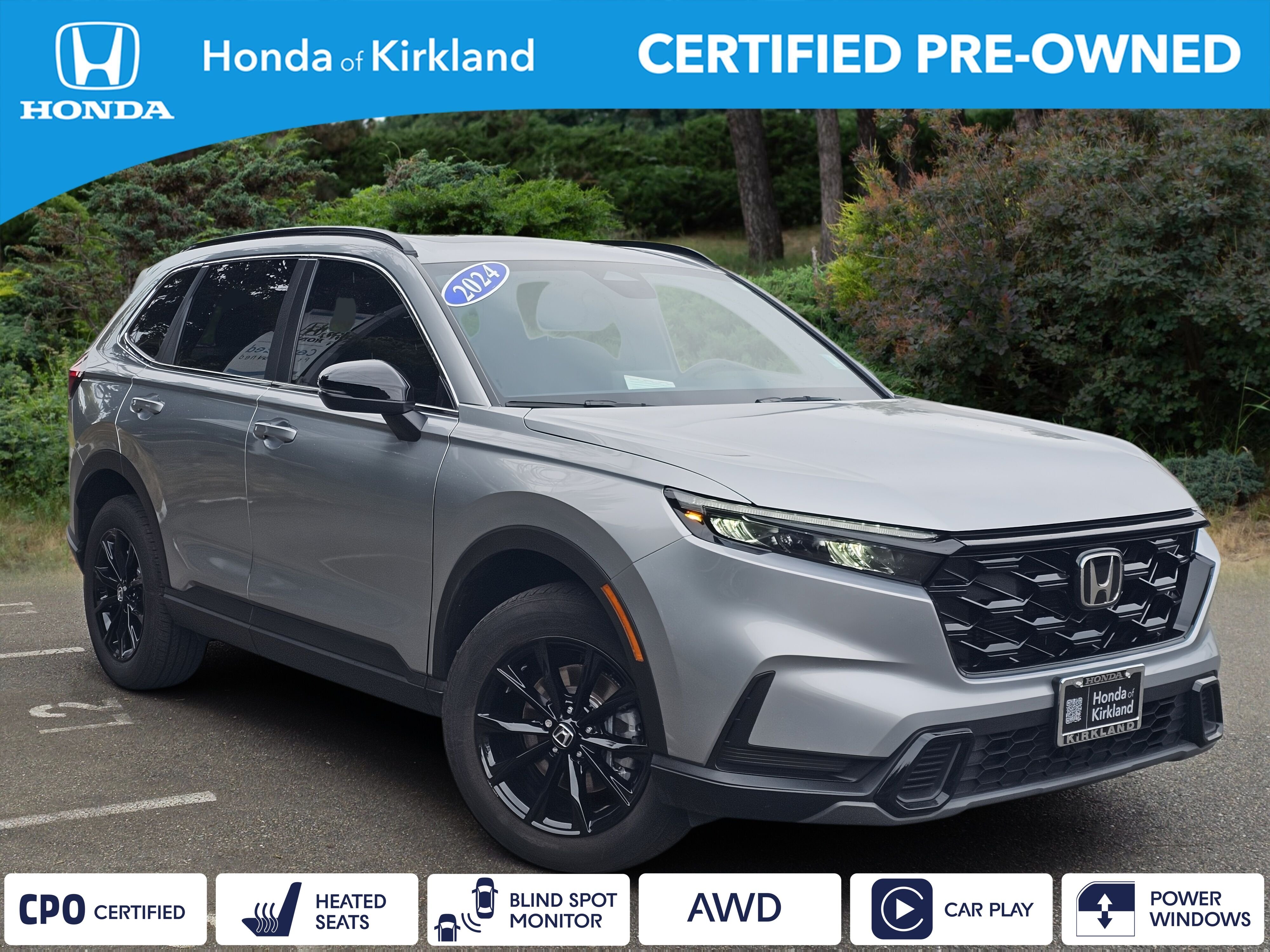 Certified Used 2024 Lunar Silver Metallic Honda Sport image 1
