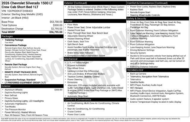 New 2026 Sterling Gray Metallic Chevrolet LT image 25
