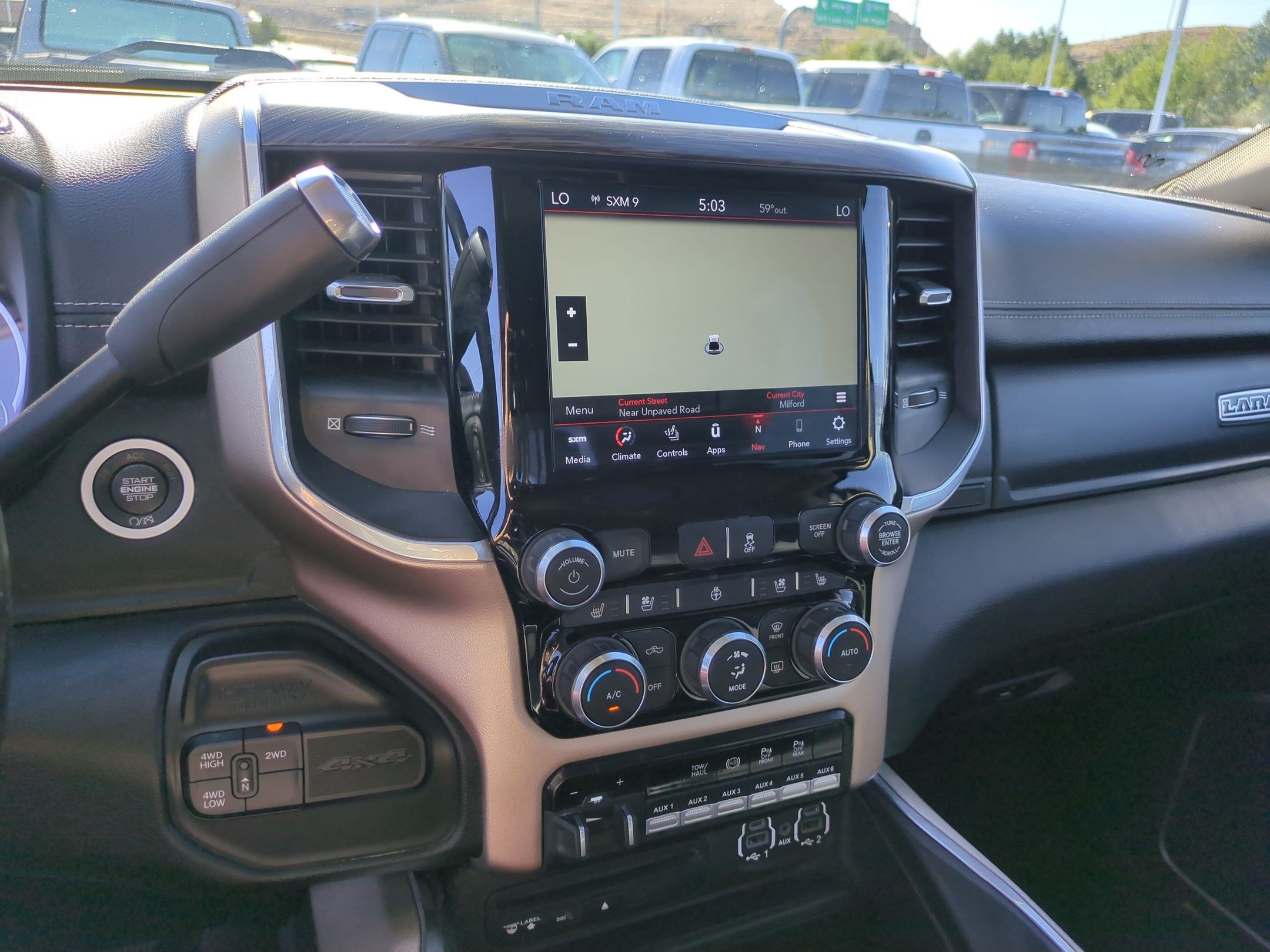 Used 2019 Granite Crystal Clearcoat Metallic Ram Laramie image 25