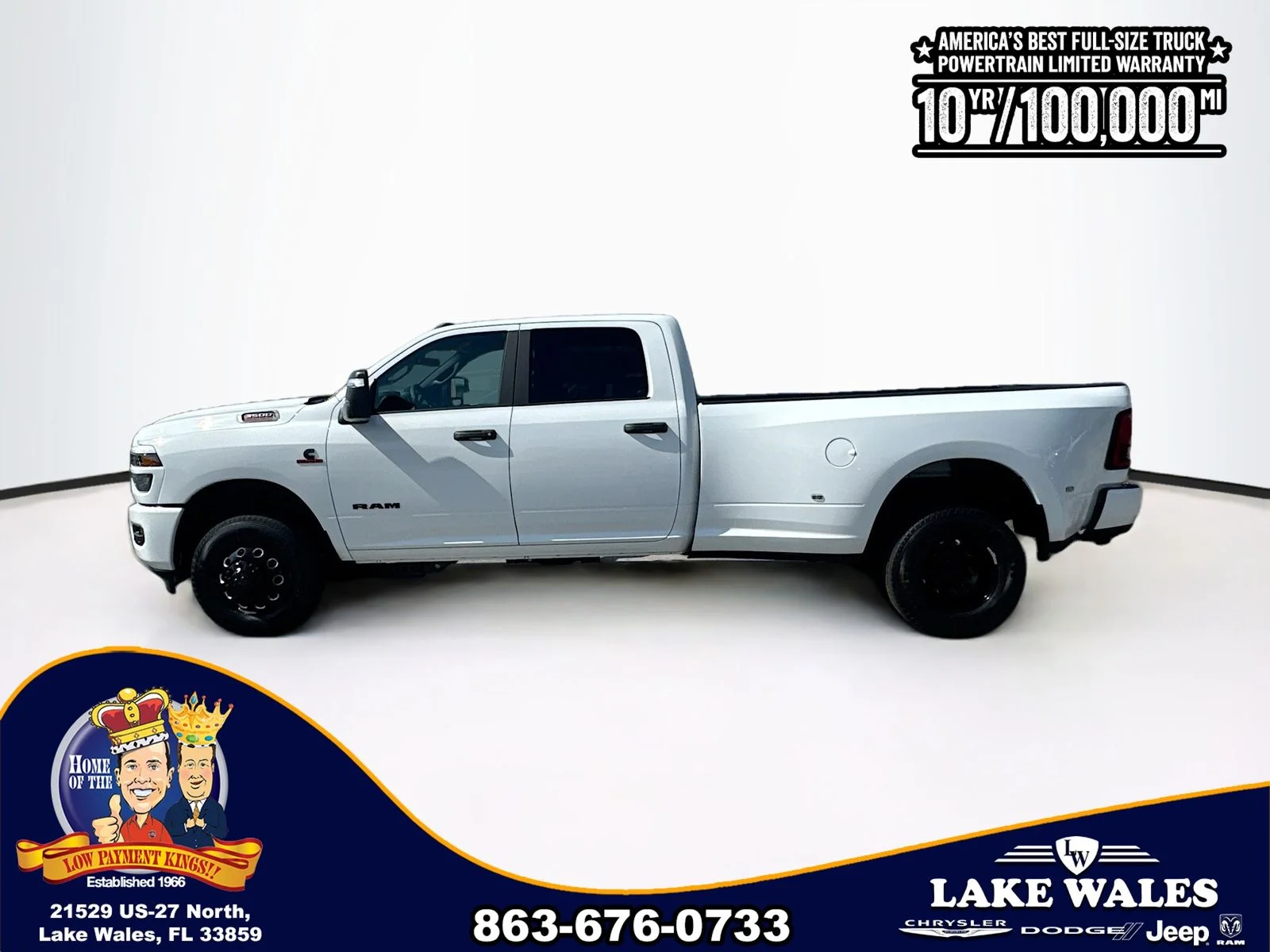 New 2026 Bright White Clear-Coat Exterior Paint RAM Big Horn image 3