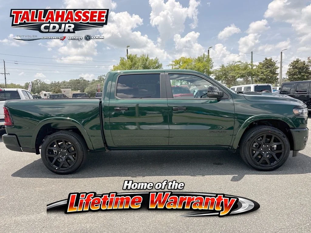 New 2026 Serrano-Green Metallic Exterior Paint RAM Laramie image 2