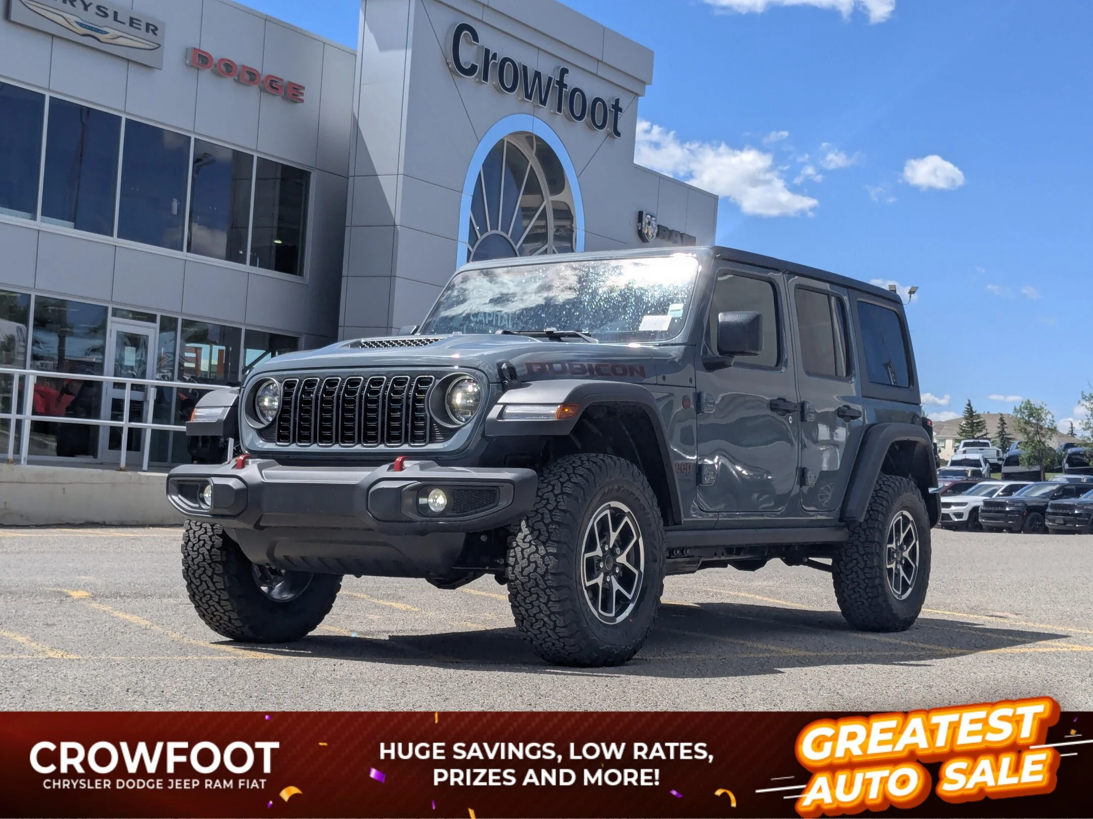 New 2026 Dark blue Jeep Rubicon - - 4x4 - 8-Spd Auto - Nappa Leather Seats - Black Freedom Top - Convenience Grp & More! image 1