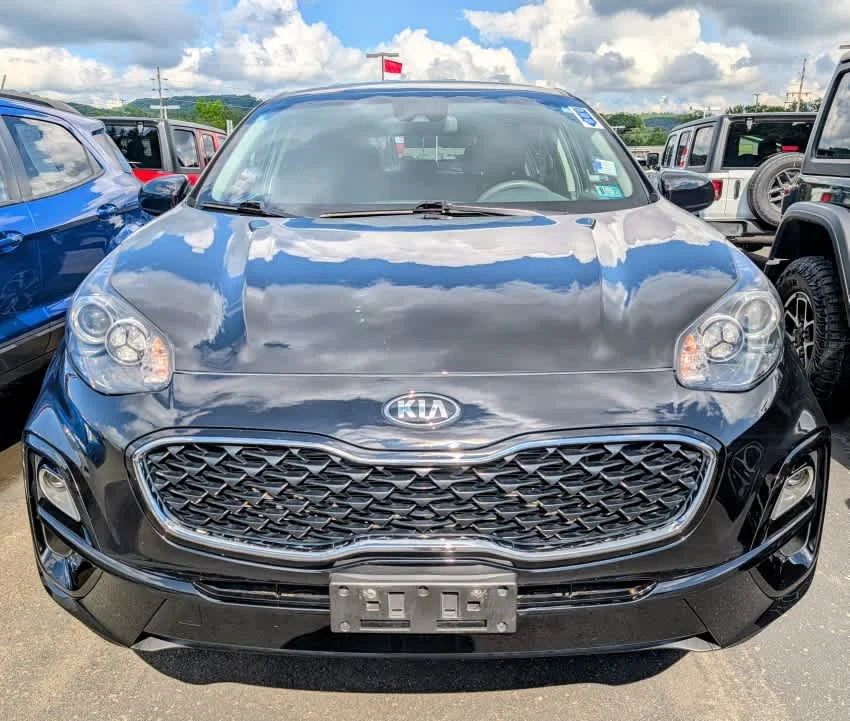 Used 2021 Black Cherry Kia LX image 2