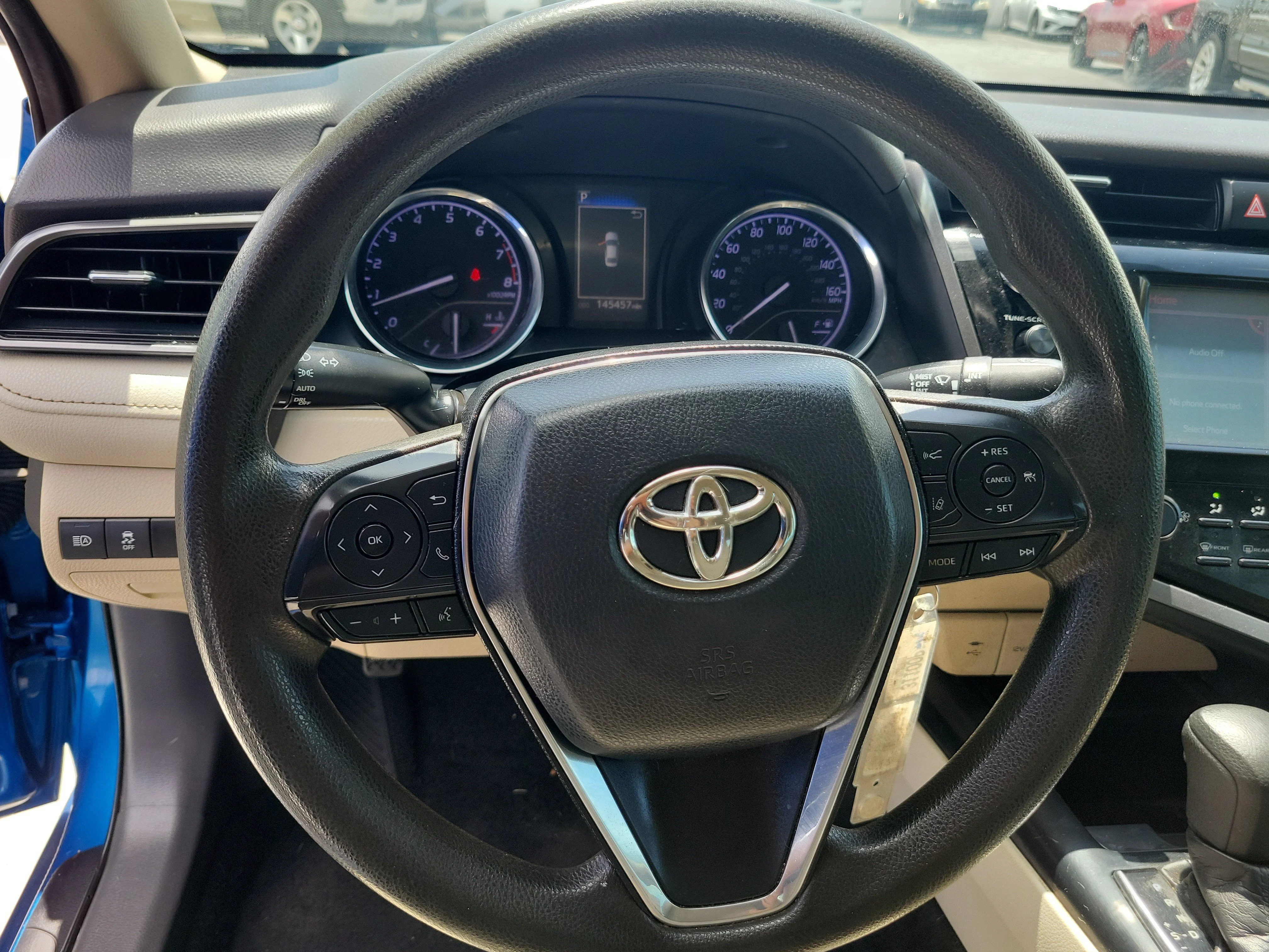 Used 2019 Blue Streak Metallic Toyota LE image 23