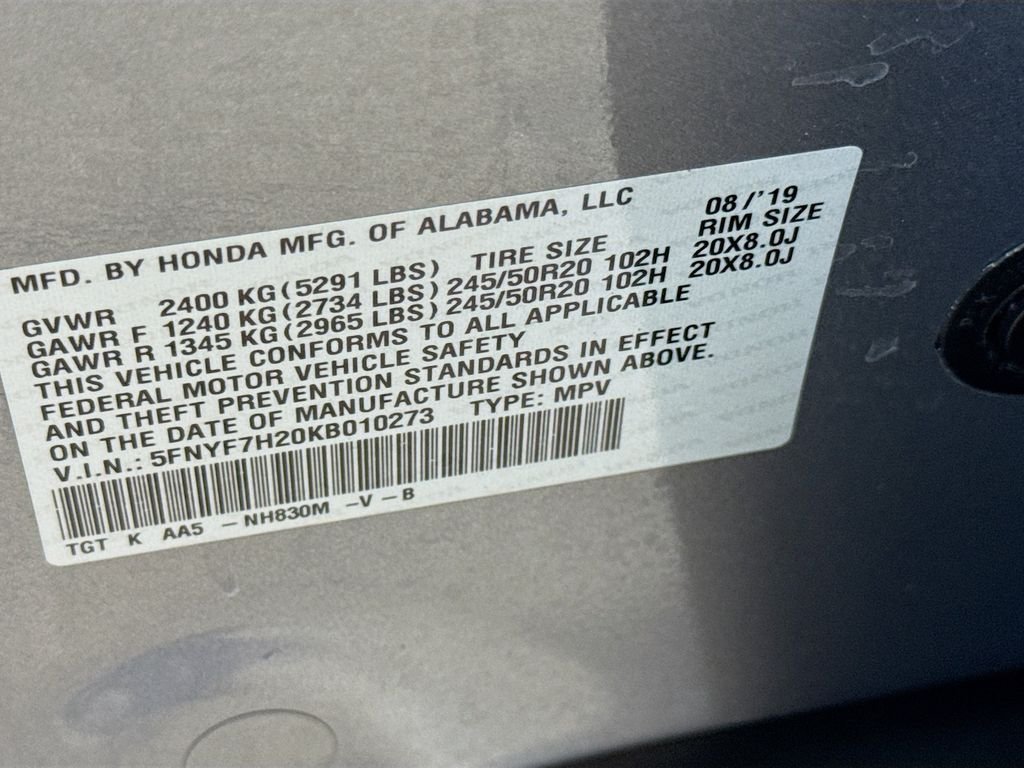 Used 2019 Lunar Silver Metallic Honda Sport image 28
