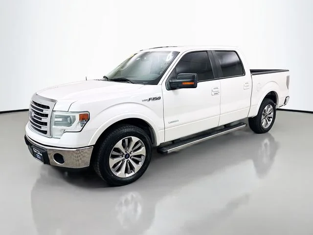 Used 2014 White Platinum Clearcoat Metallic Ford Lariat image 3