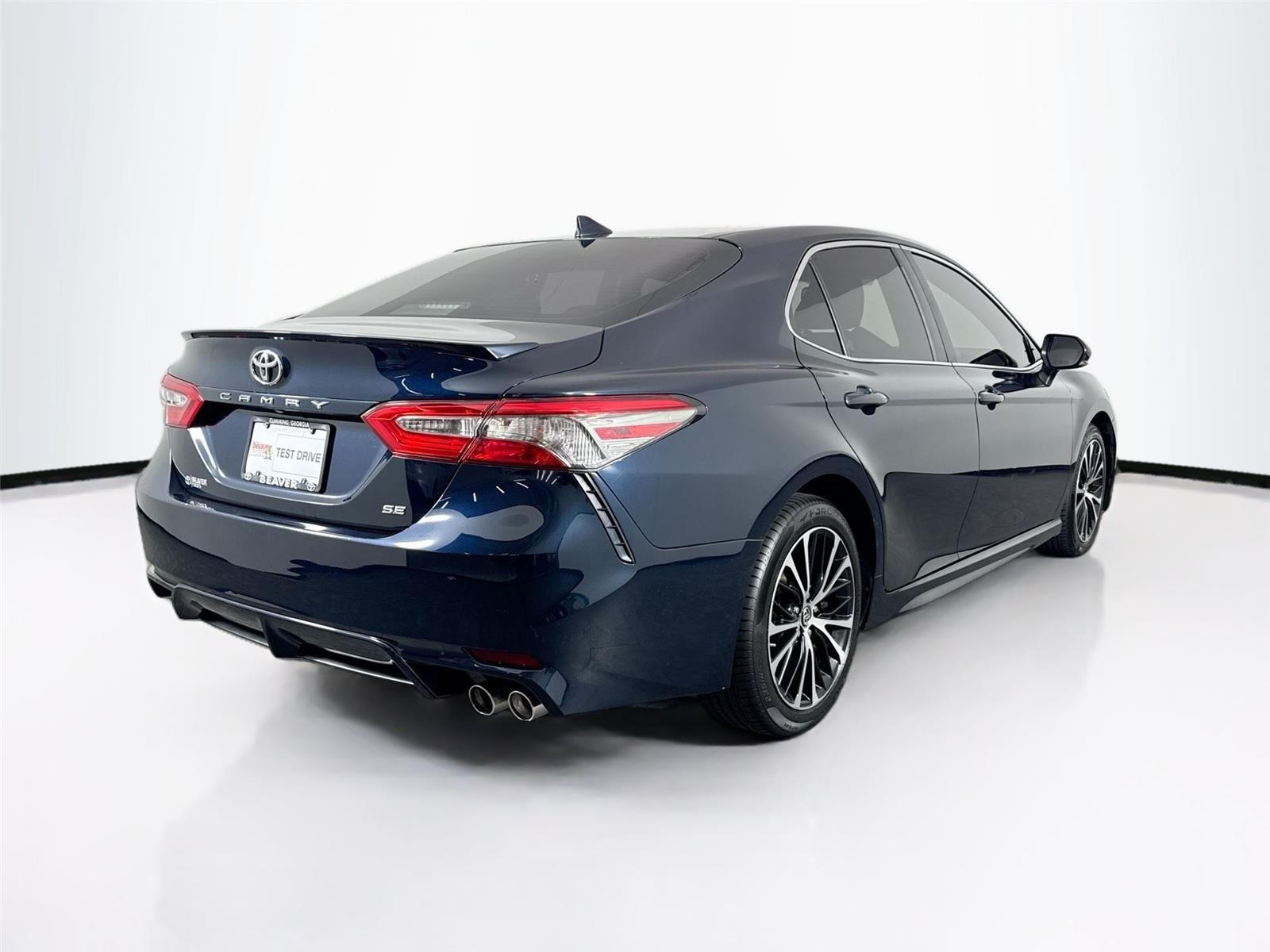 Used 2018 Galactic Aqua Mica Toyota SE image 2