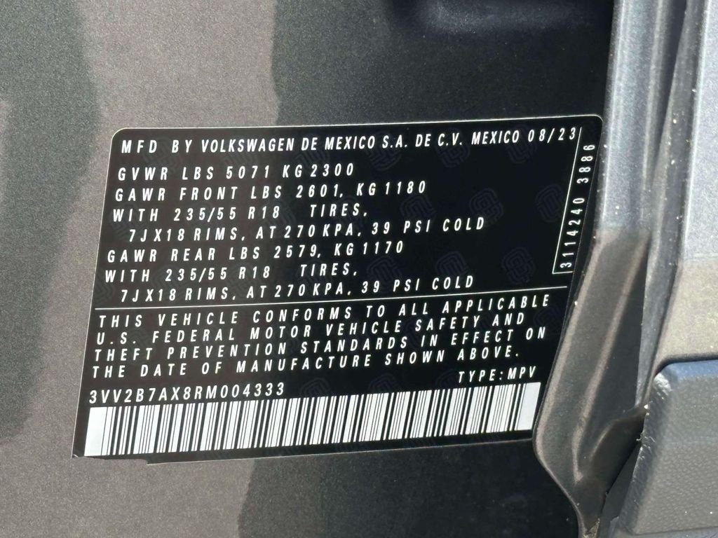 Certified Used 2024 Gray Volkswagen 2.0T SE image 18