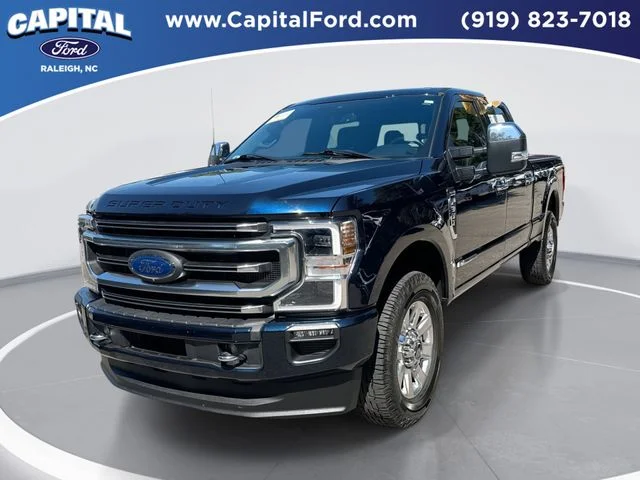 Used 2022 Blue Ford Platinum image 1