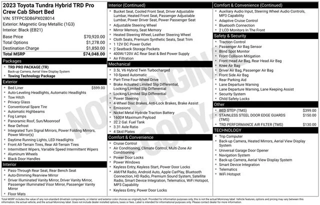 Used 2023 Gray Toyota TRD Pro image 39