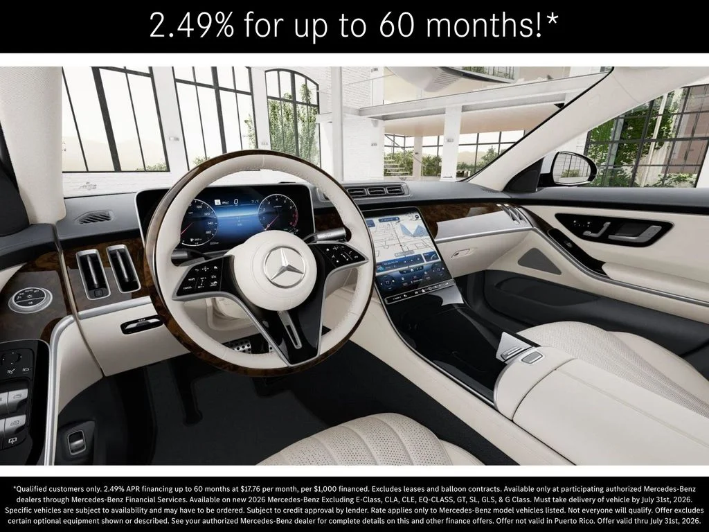 New 2026 MANUFAKTUR Moonlight White Metallic Mercedes-Benz S 500 image 3