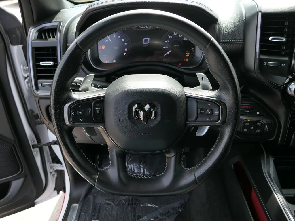 Used 2023 Bright White Clear Coat/Diamond Black Crystal Pearl Coat Ram TRX image 20